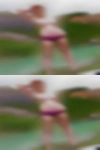 Naked girls swinging golf club